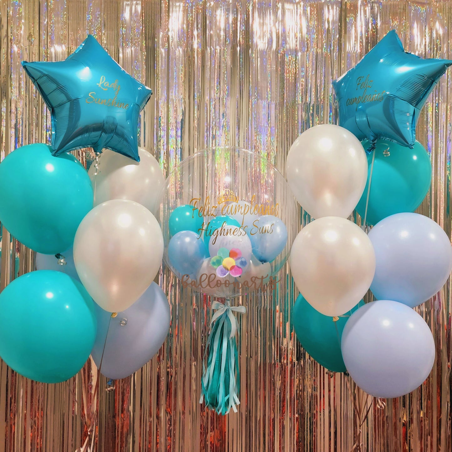 24“ TIFFANY STAR BUBBLE BALLOON