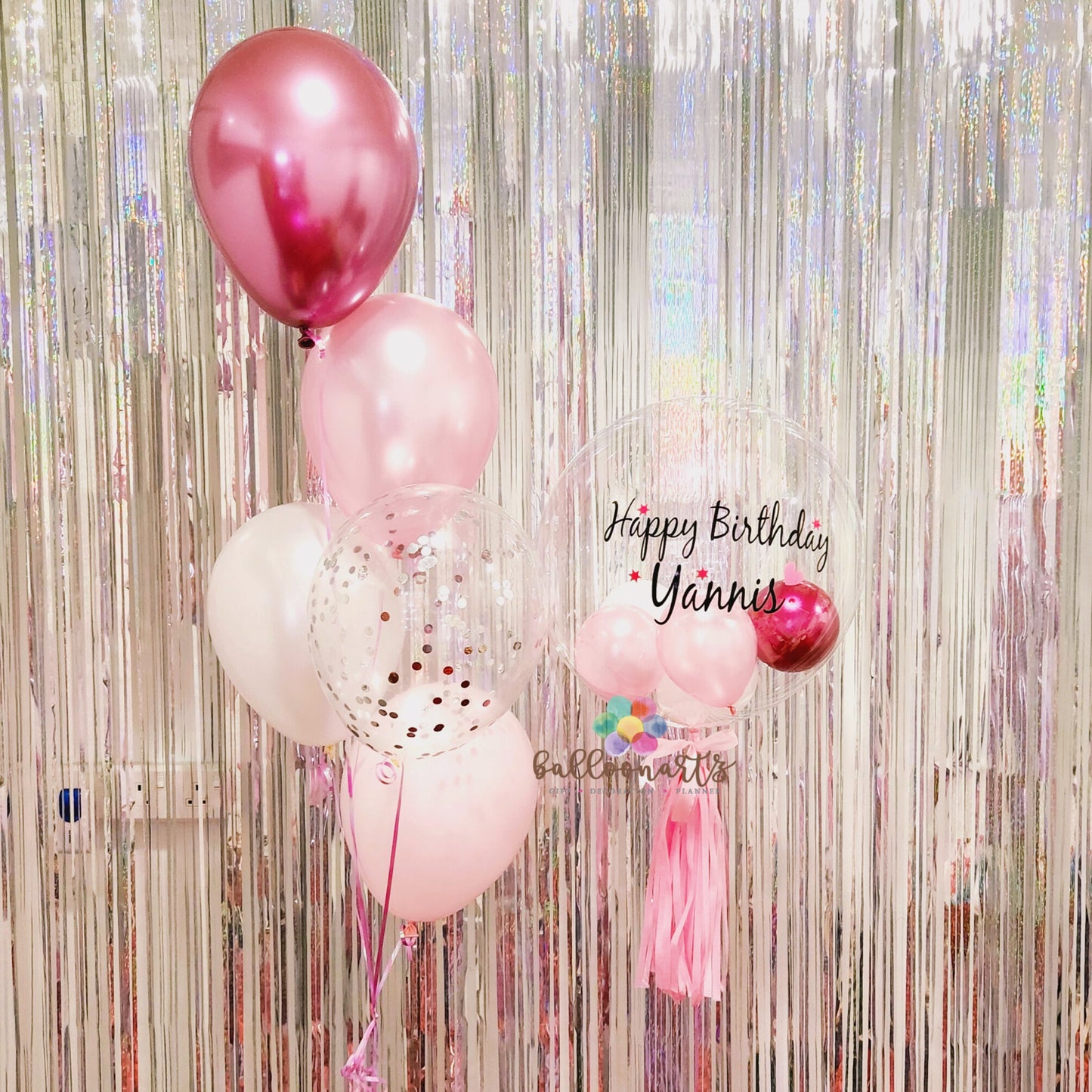 16“ CONFETTI PINK BOBO BALLOON